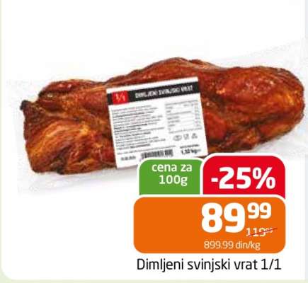 Dimljeni svinjski vrat 1/1