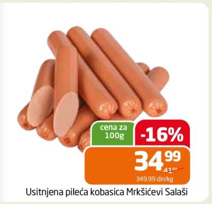 Usitnjena pileća kobasica Mrkšićevi Salaši