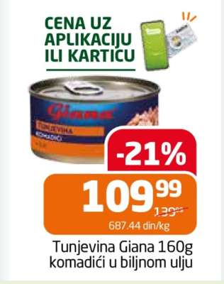 Tunjevina Giana 160g