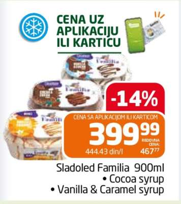 Sladoled Familia 900ml