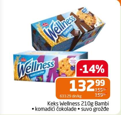 Keks Wellness 210g Bambi