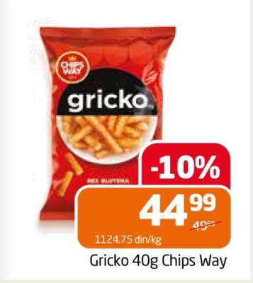Gricko 40g Chips Way