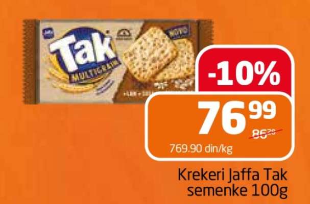 Krekeri Jaffa Tak seme 100g