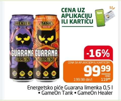 Energetsko piće Guarana limenka 0,5 l