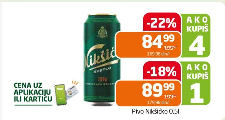Pivo Nikšićko 0.5l