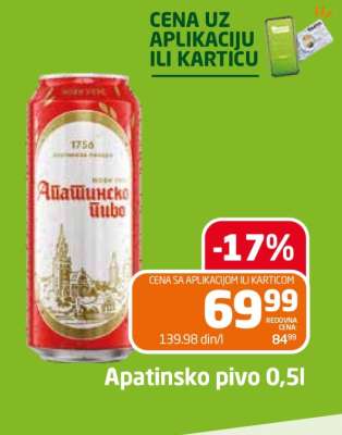 Apatinsko pivo 0,5l