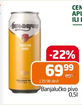 Banjalučko pivo 0.5l