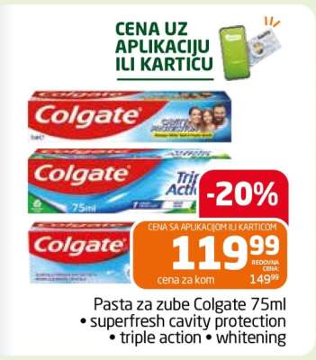 Pasta za zube colgate 75ml