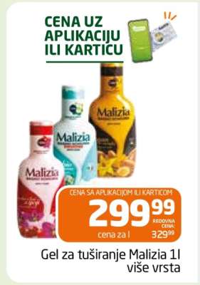 Gel za tuširanje Malizia 1l