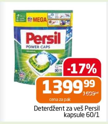 Deterdžent za veš Persil kapsule 60/1