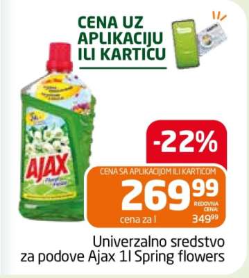 Univerzalno sredstvo za podove Ajax 1l Spring flowers