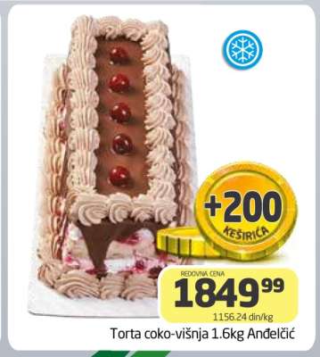 Torta čoko-višnja 1.6kg Anđelić