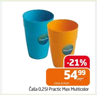 Čaša 0,25l Practic Max Multicolor