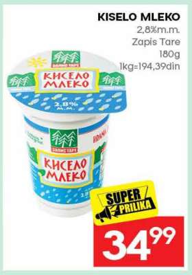KISELO MLEKO