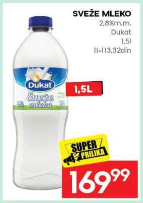 sveže mleko