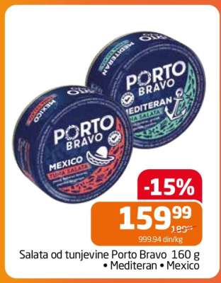 Salata od tunjevine Porto Bravo 160 g