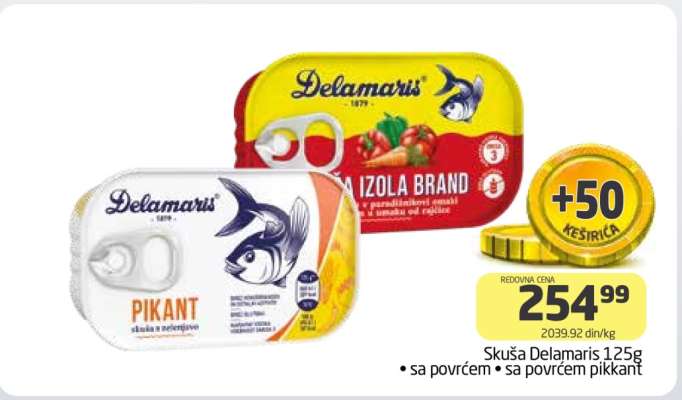 Skuša Delamaris 125g