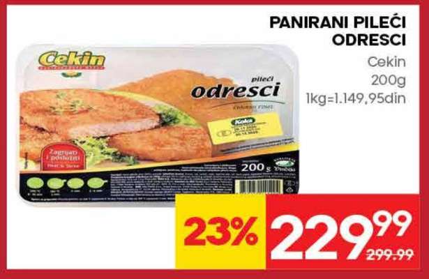 Panirani pileći odresci