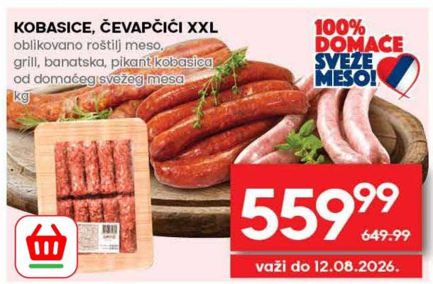 KOBASICE, ĆEVAPČIĆI XXL