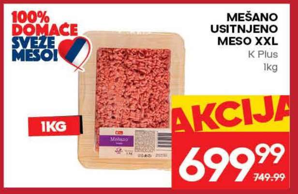 MEŠANO USITNJENO MESO XXL