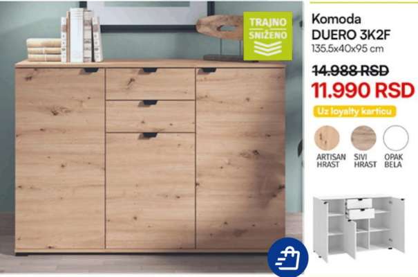 Komoda DUERO 3K2F
