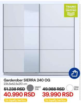 Garderober SIERRA 240 OG