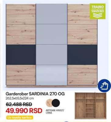 Garderober SARDINIA 270 OG