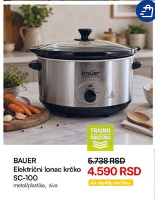 BAUER Električni lonac krčko SC-100