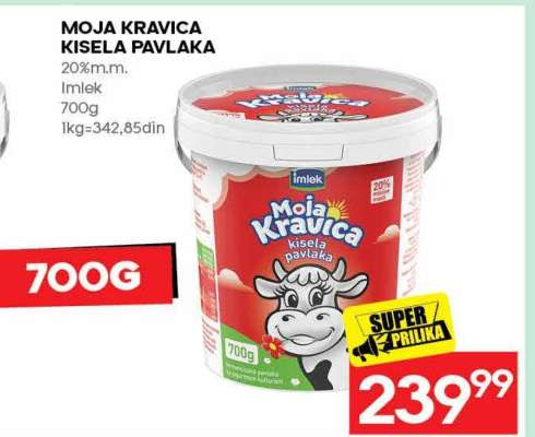 MOJA KRAVICA KISELA PAVLAKA
