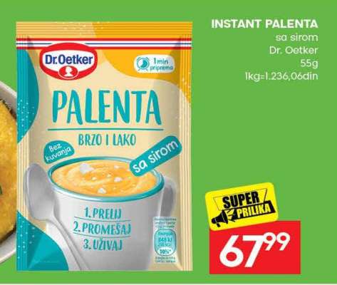 Instant palenta
