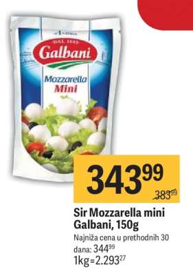 Sir Mozzarella mini Galbani 150g