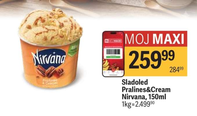 Sladoled Pralines Cream Nirvana, 150ml