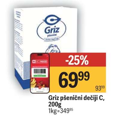 Griz pšenični dečiji C 200g