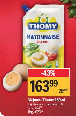 Majonez Thomy 280ml