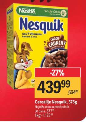 Cerealije Nesquik 375g
