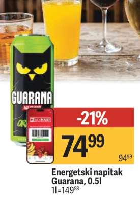 Energetski napitak Guarana, 0.5l