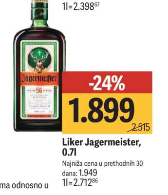 Liker Jagermeister 0,7l