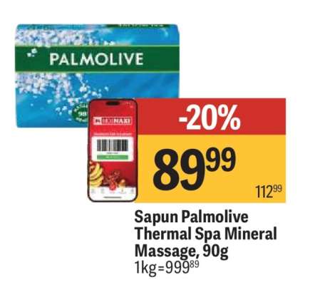 Sapun Palmolive Thermal Spa Mineral Massage, 90g