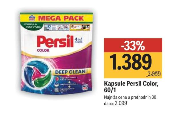 Kapsule Persil Color, 60/1