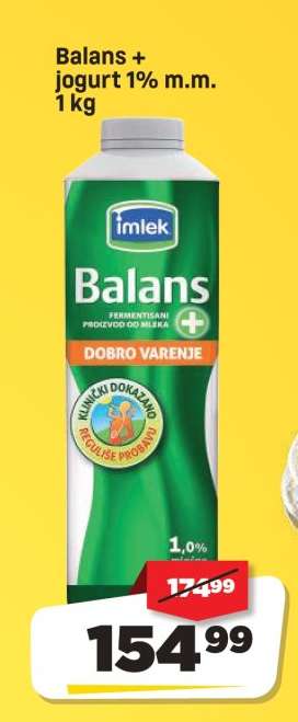 Balans+ Jogurt 1%m.m. 1 kg