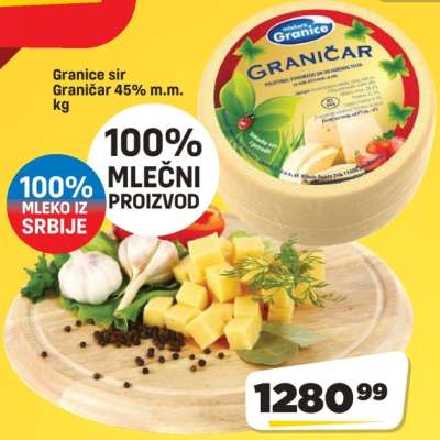 Granice sir Graničar 45% m.m. kg