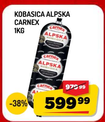 Kobasica Alpska Carnex 1kg