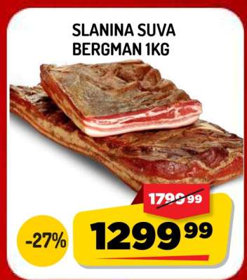 Slanina Suva Bergman 1kg