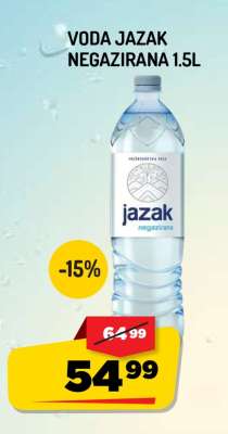 VODA JAZAK negazirana 1,5l