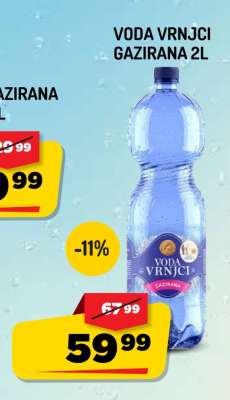 Voda Vrnci Gazirana 2L