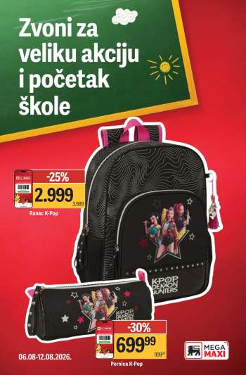 Mega Maxi katalog - 06.08.2026 - 12.08.2026.