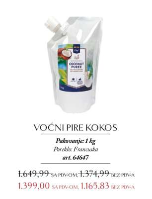 Voćni pire kokos