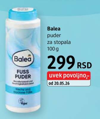 Balea puder za stopala
