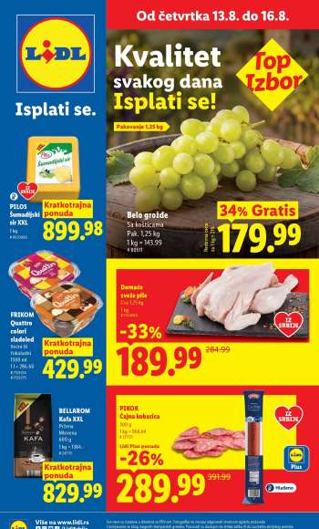 Lidl katalog - 13.08.2026 - 19.08.2026.