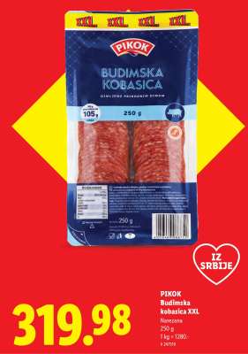 Pikok Budimska kobasica XXL